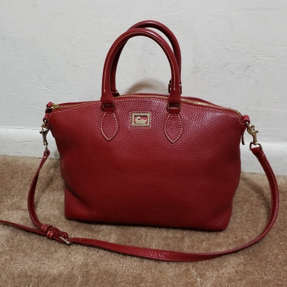 Dooney & Bourke Handbags - Dooney & Bourke Red Leather Handbag Shoulder Bag